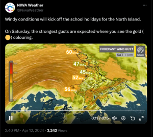 Heavy Rain and Gale Watches, but Worst Weather Has Passed in New Zealand