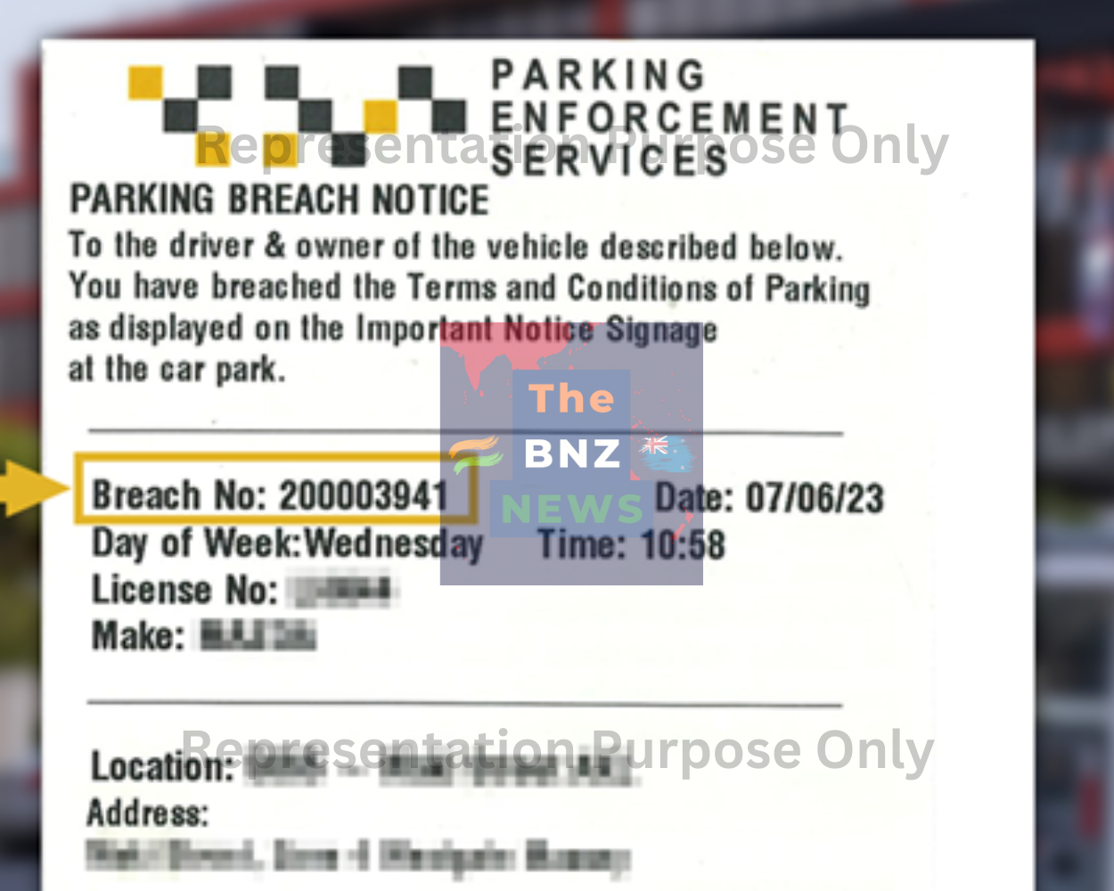 parking ticket