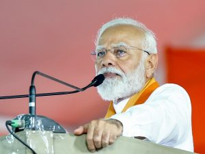 pm narendra modi attends an nda election meeting