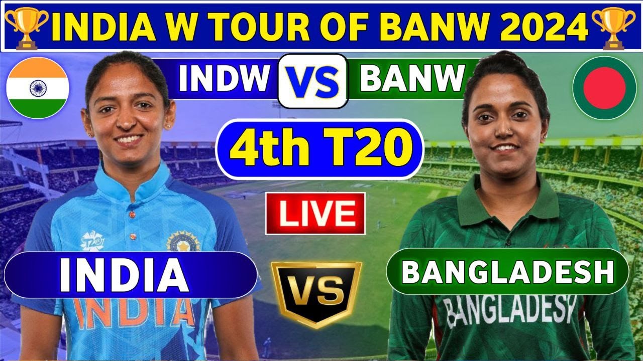 banw vs indw 4th t20