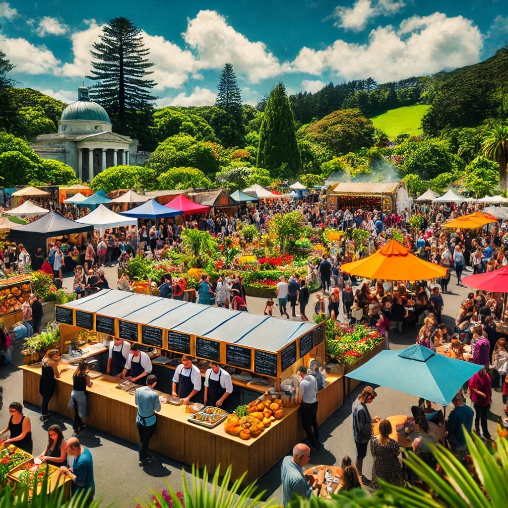 gourmet in the gardens event in hamilton gardens