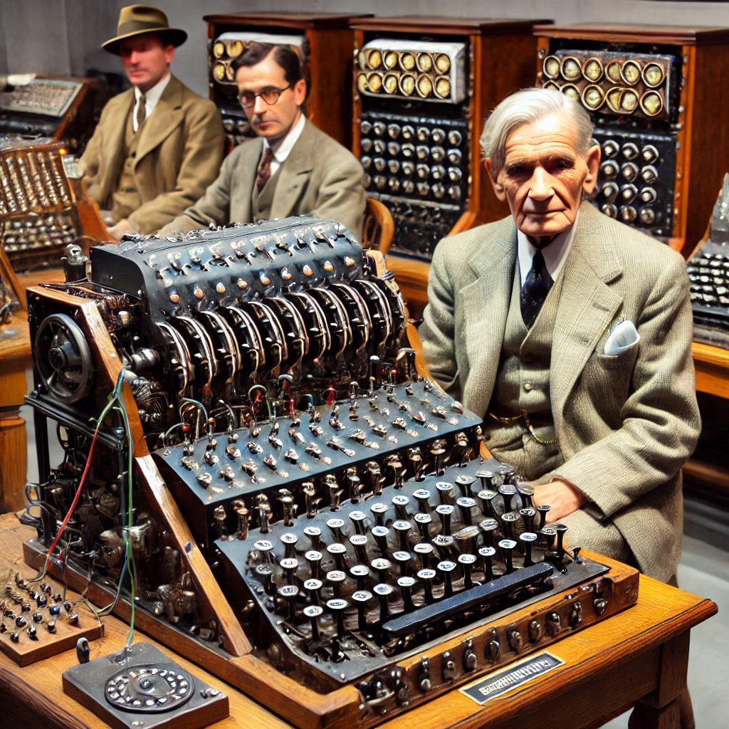 the enigma machine and alan turing at bletchley park