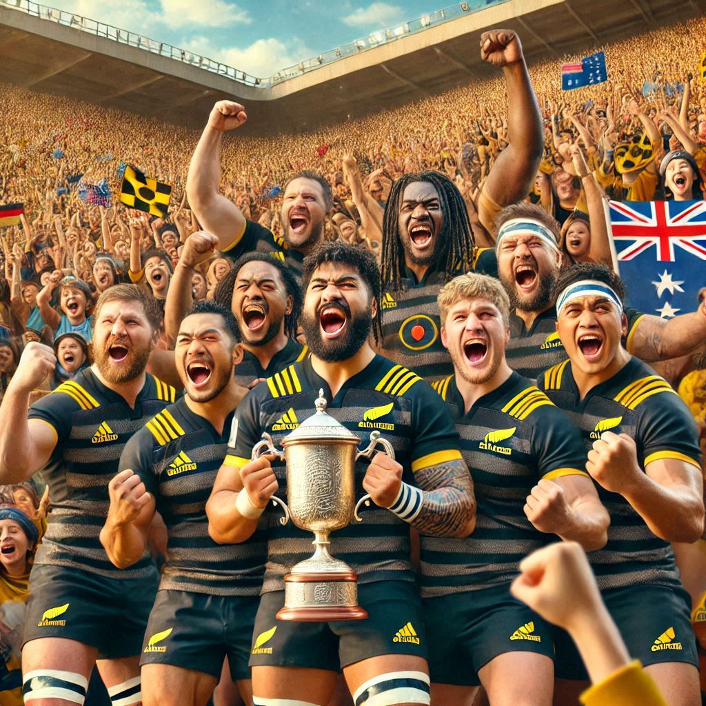 waikato rugby team celebration