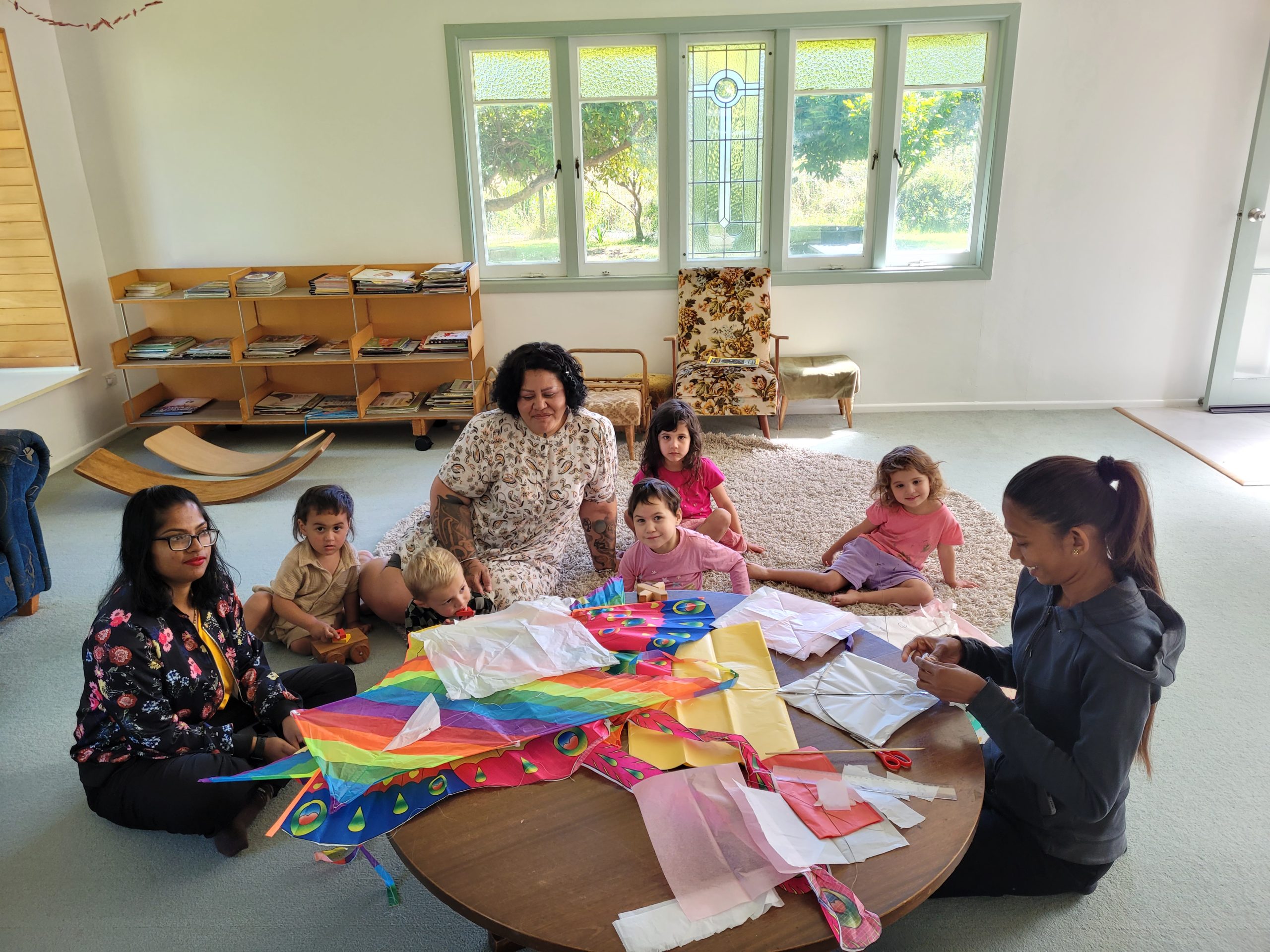 photo 7 some teachers and children getting training