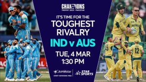 India Edge Out Australia in Thrilling Champions Trophy Semi-Final Clash
