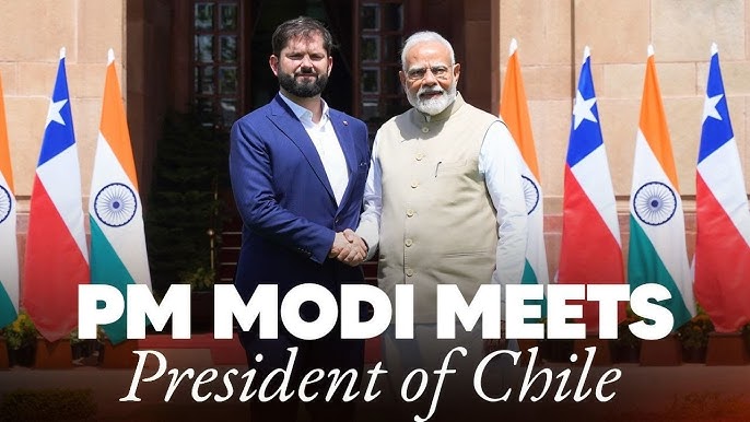 Modi With Chile President