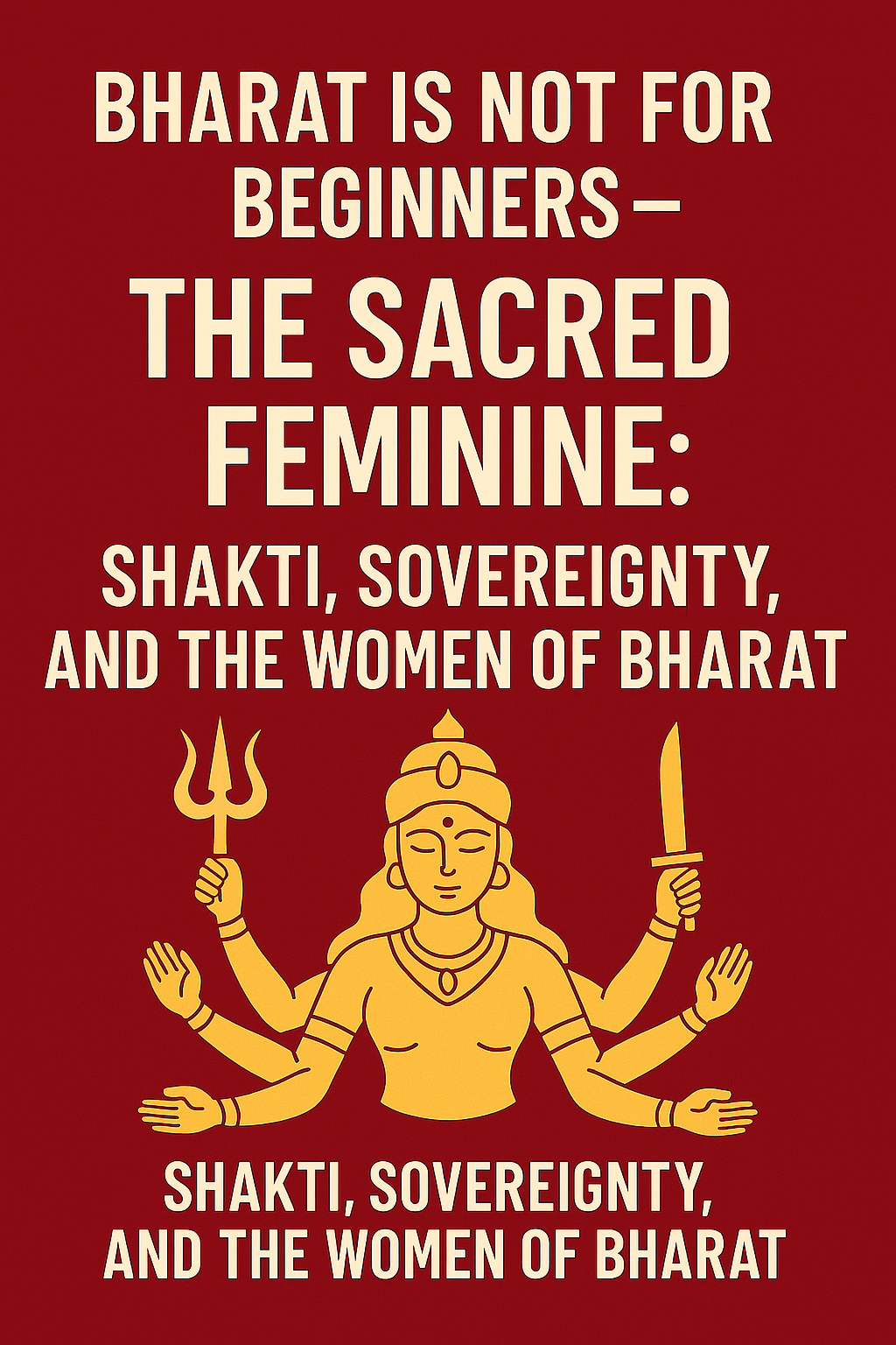 Bharat Is Not For Beginners – The Sacred Feminine  Shakti Sovereignty And The Women Of Bharat