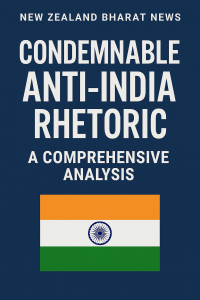 Condemnable Anti India Rhetoric  A Comprehensive Analysis By New Zealand Bharat News