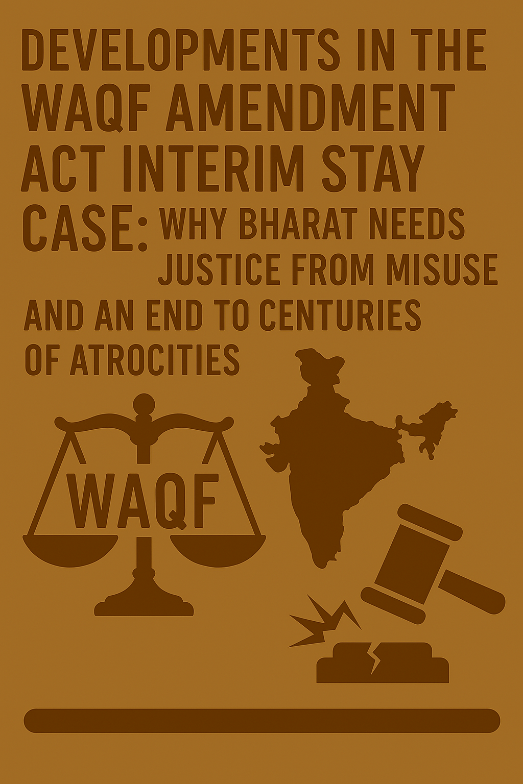 Developments In The Waqf Amendment Act Interim Stay Case  Why Bharat Needs Justice From Misuse And An End To Centuries Of Atrocities