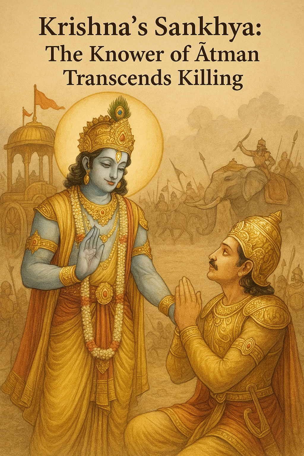 Krishnas Sankhya  The Knower Of Atman Transcends Killing