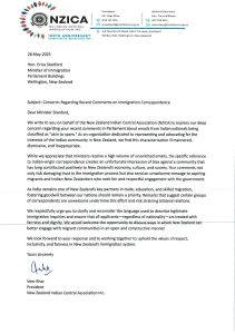 Community Leaders Voice Concerns in Letter to Minister of Immigration