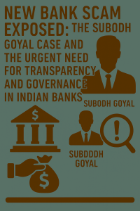 New Bank Scam Exposed: The Subodh Goyal Case and the Urgent Need for Transparency and Governance in Indian Banks
