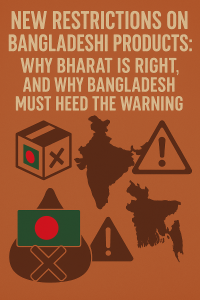 New Restrictions on Bangladeshi Products: Why Bharat Is Right, and Why Bangladesh Must Heed the Warning