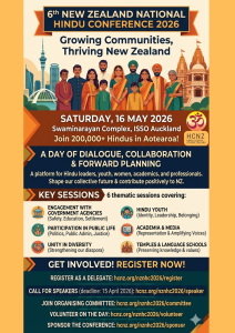 Hindu Council Announces Sixth National Conference to Unite Aotearoa’s Growing Community